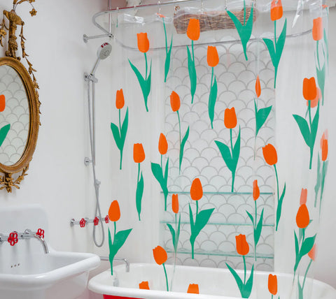 Tulip Shower Curtain by Dusen Dusen