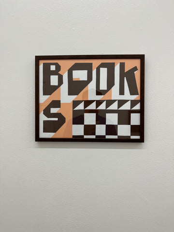 BOOKS print by Jeffrey Sincich (pink)