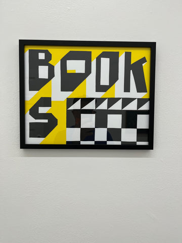 BOOKS print by Jeffrey Sincich (Yellow)