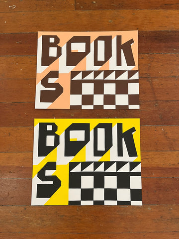 BOOKS print by Jeffrey Sincich (Yellow)