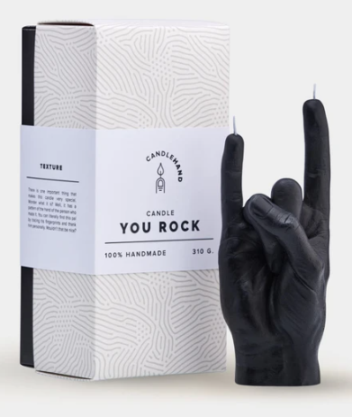 HAND GESTURE CANDLE BY CANDLEHAND - YOU ROCK